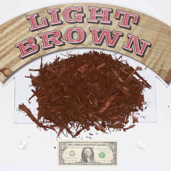 light brown mulch